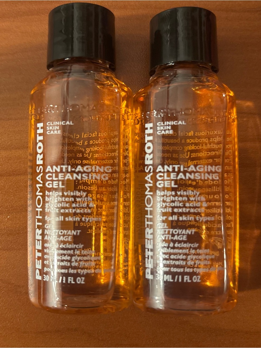 Peter Thomas Roth Anti-Aging Cleansing Gel - Orange Transparent Bottles